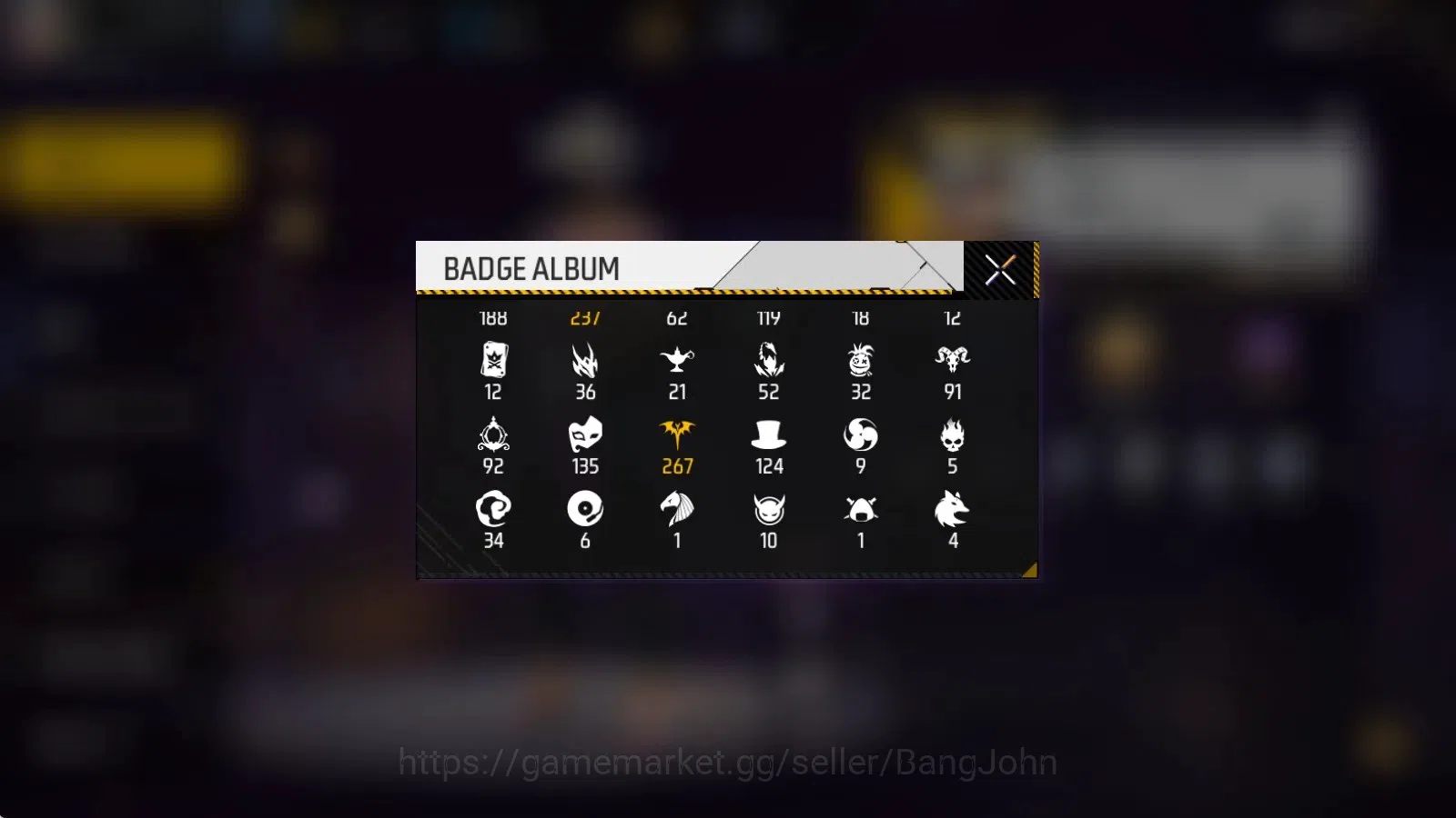 Free Fire Accounts Indonesia|Vault 210|M1887-Sterling Conqueror&Mamba image 5