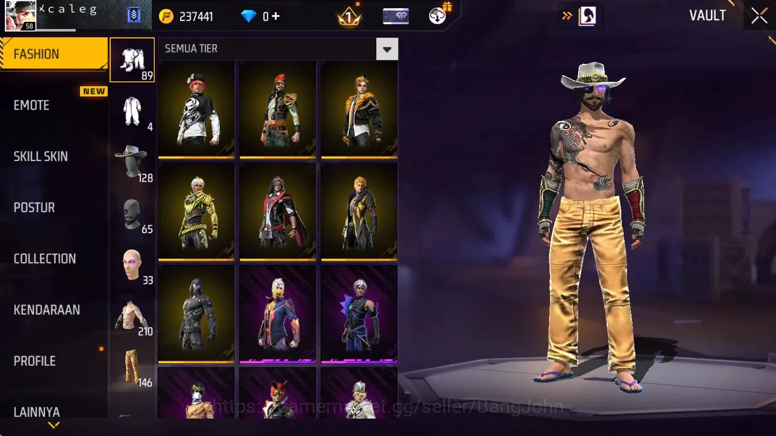Free Fire Accounts Indonesia|Vault 210|M1887-Sterling Conqueror&Mamba image 6