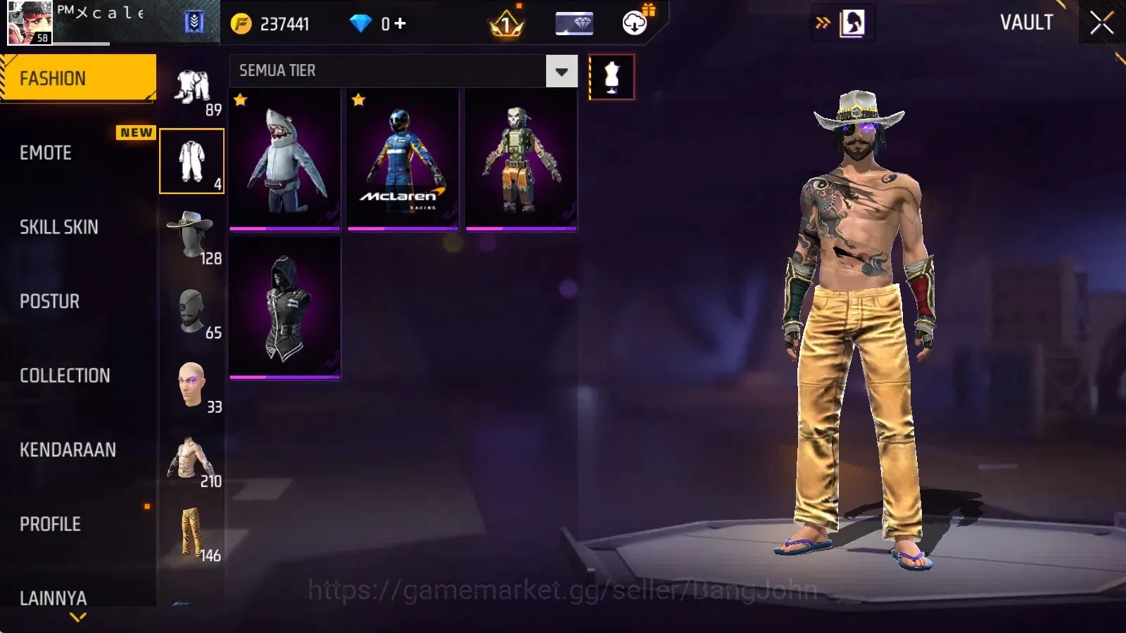 Free Fire Accounts Indonesia|Vault 210|M1887-Sterling Conqueror&Mamba image 7