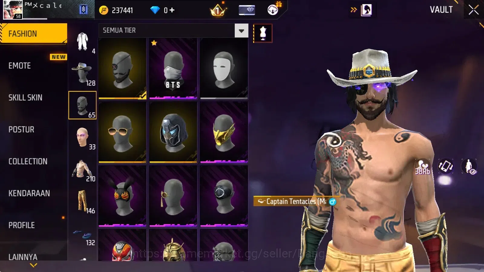 Free Fire Accounts Indonesia|Vault 210|M1887-Sterling Conqueror&Mamba image 9