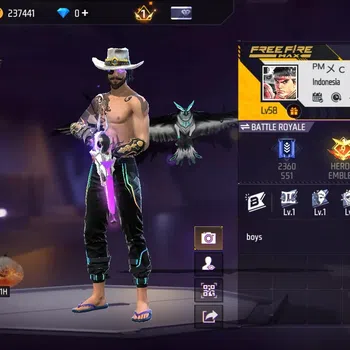 Free Fire Accounts Indonesia|Vault 210|M1887-Sterling Conqueror&Mamba image 1