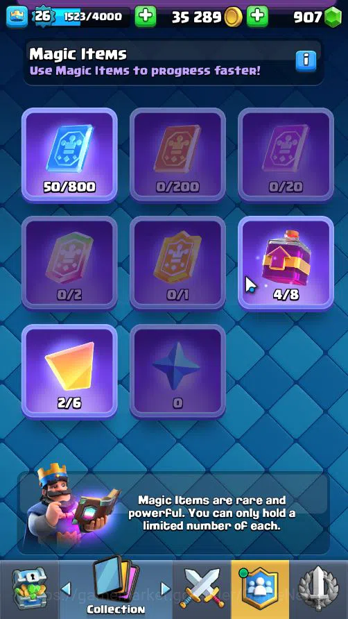 Clash Royale Accounts Lv 26|Trophy 2962|KTL 10|Limited Skin|Card 60|1 HE image 10