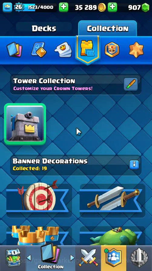 Clash Royale Accounts Lv 26|Trophy 2962|KTL 10|Limited Skin|Card 60|1 HE image 12