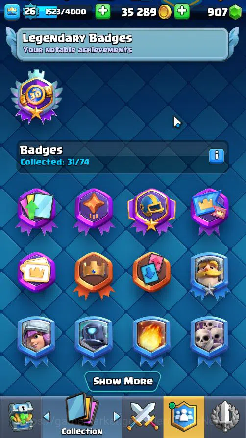 Clash Royale Accounts Lv 26|Trophy 2962|KTL 10|Limited Skin|Card 60|1 HE image 14