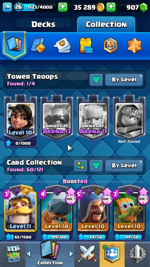 Clash Royale Accounts Lv 26|Trophy 2962|KTL 10|Limited Skin|Card 60|1 HE image 4