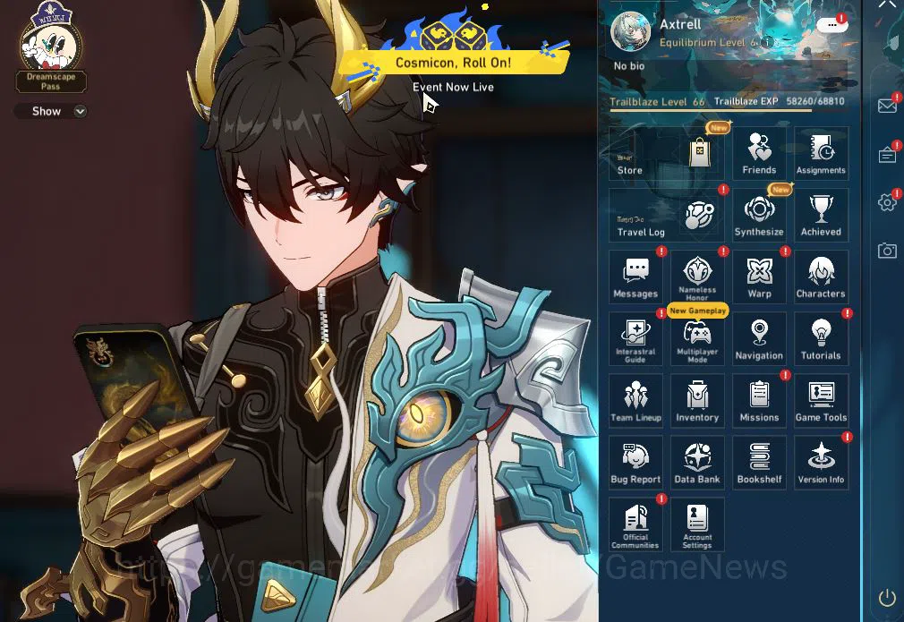 Honkai Star Rail Accounts Mid Game Asia|TL 66|7 Limited|Anaxa+Sign,TheHerta+Sign,Cyrene,Evernight,Cerydra,RuanMei 6