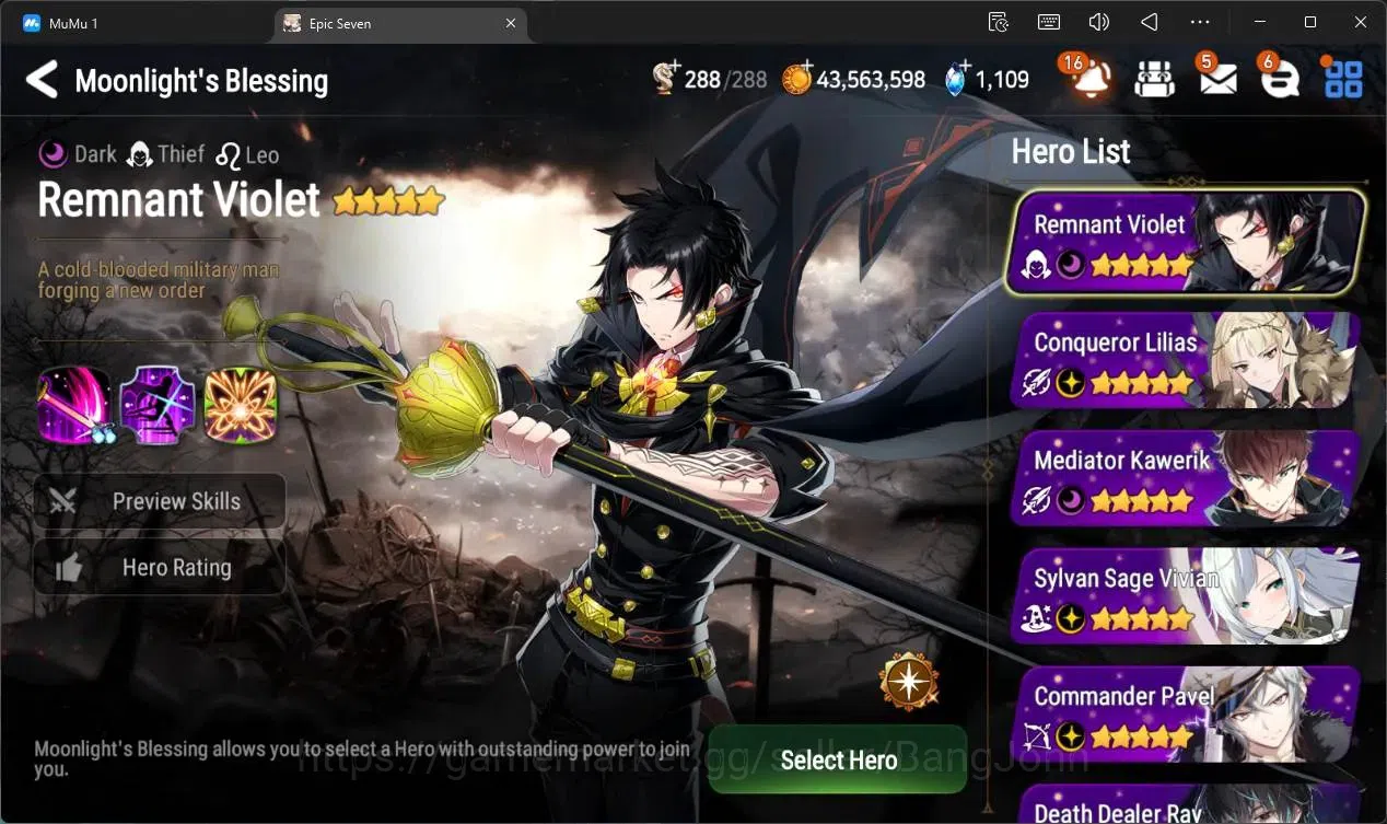Epic Seven Accounts Global Unverif |15 ML(B Arunka,E Ilynav,NM Luna,Rn image 12