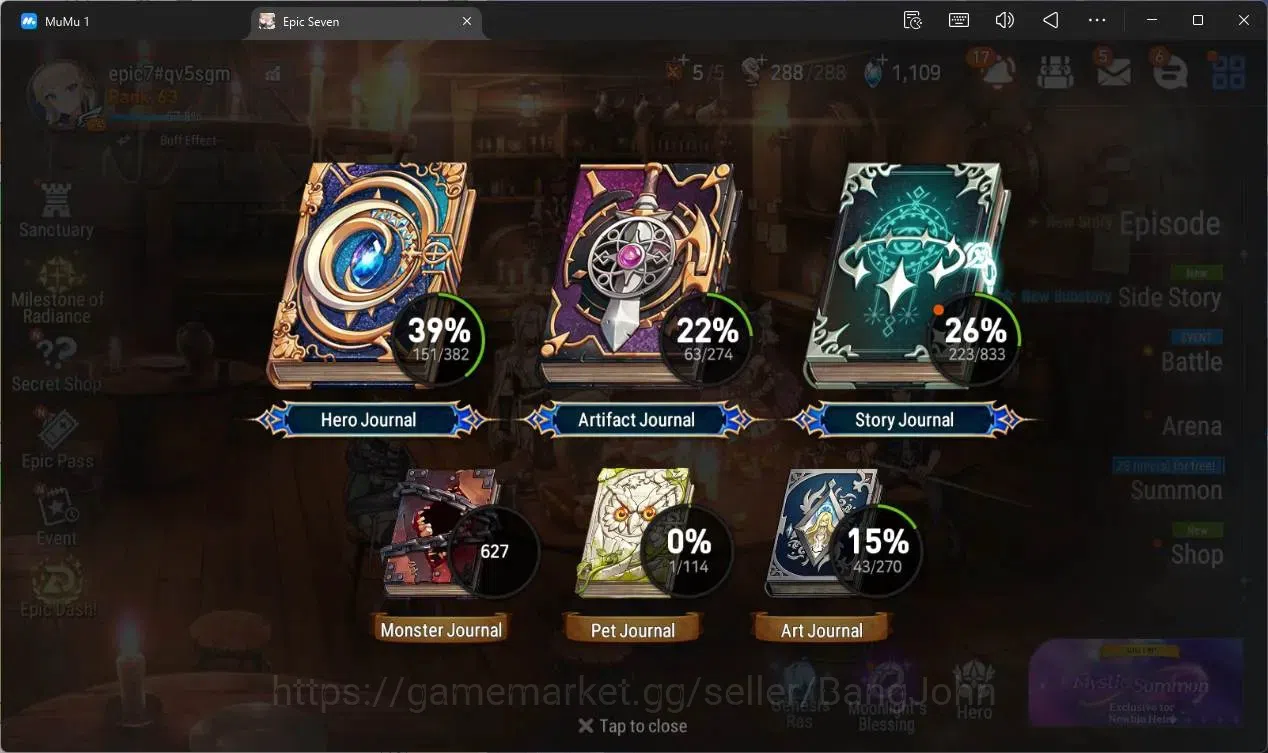 Epic Seven Accounts Global Unverif |15 ML(B Arunka,E Ilynav,NM Luna,Rn image 3
