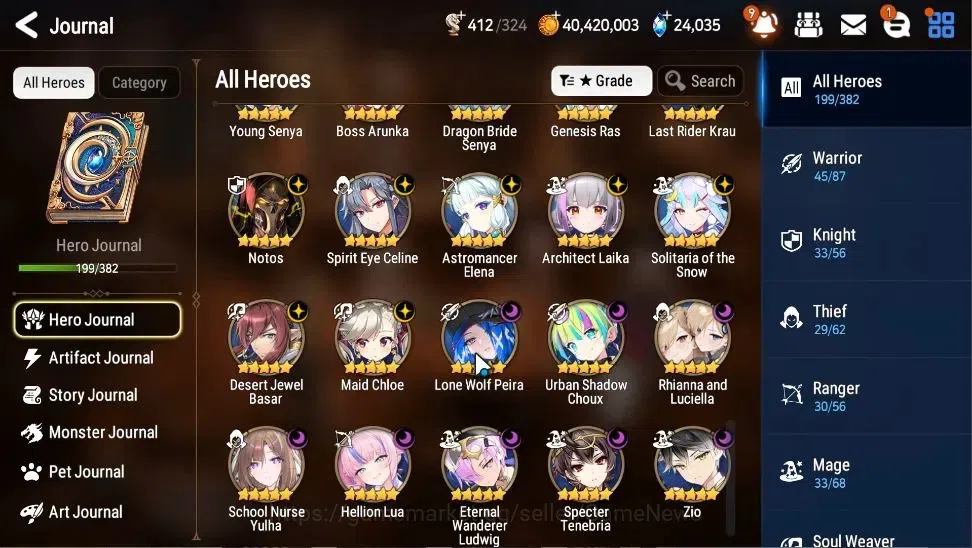 Epic Seven Accounts Global|UnVerif|19 ML(SN Yulha,Notos,Rhianna&Luciel image 11