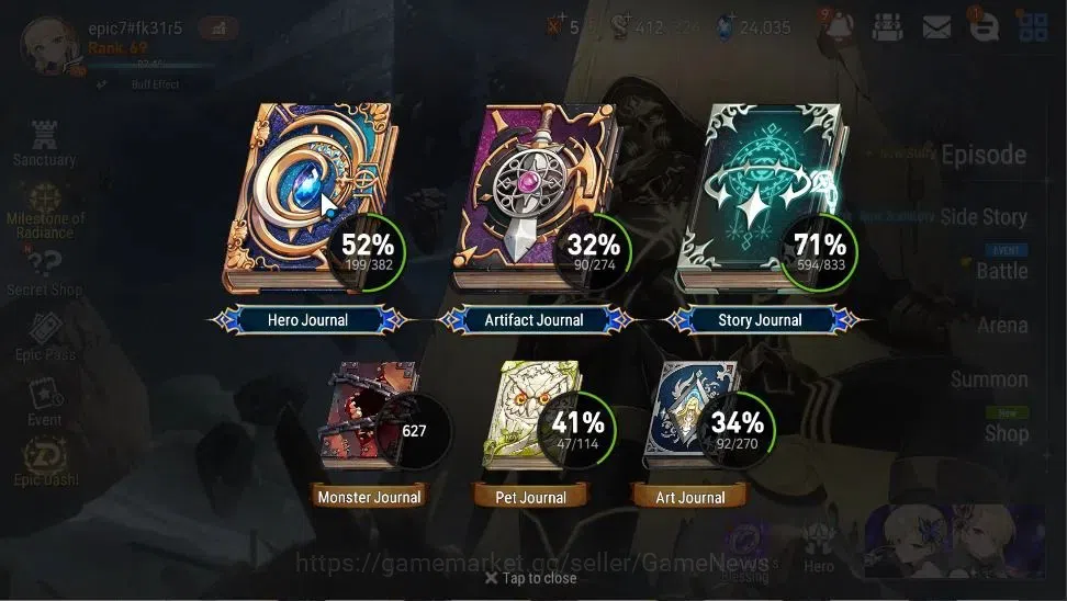 Epic Seven Accounts Global|UnVerif|19 ML(SN Yulha,Notos,Rhianna&Luciel image 3