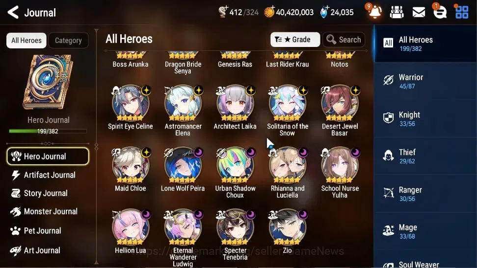 Epic Seven Accounts Global|UnVerif|19 ML(SN Yulha,Notos,Rhianna&Luciel image 5