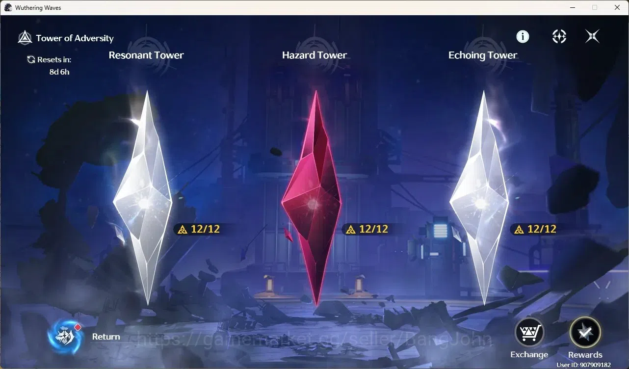 Wuthering Waves Accounts Starter SEA|UL 49|Rank 5|6 Char Limited [Yangyang: Xuanli,Rebecca,Lynae,Shorekeeper,Changli,Yinlin 5