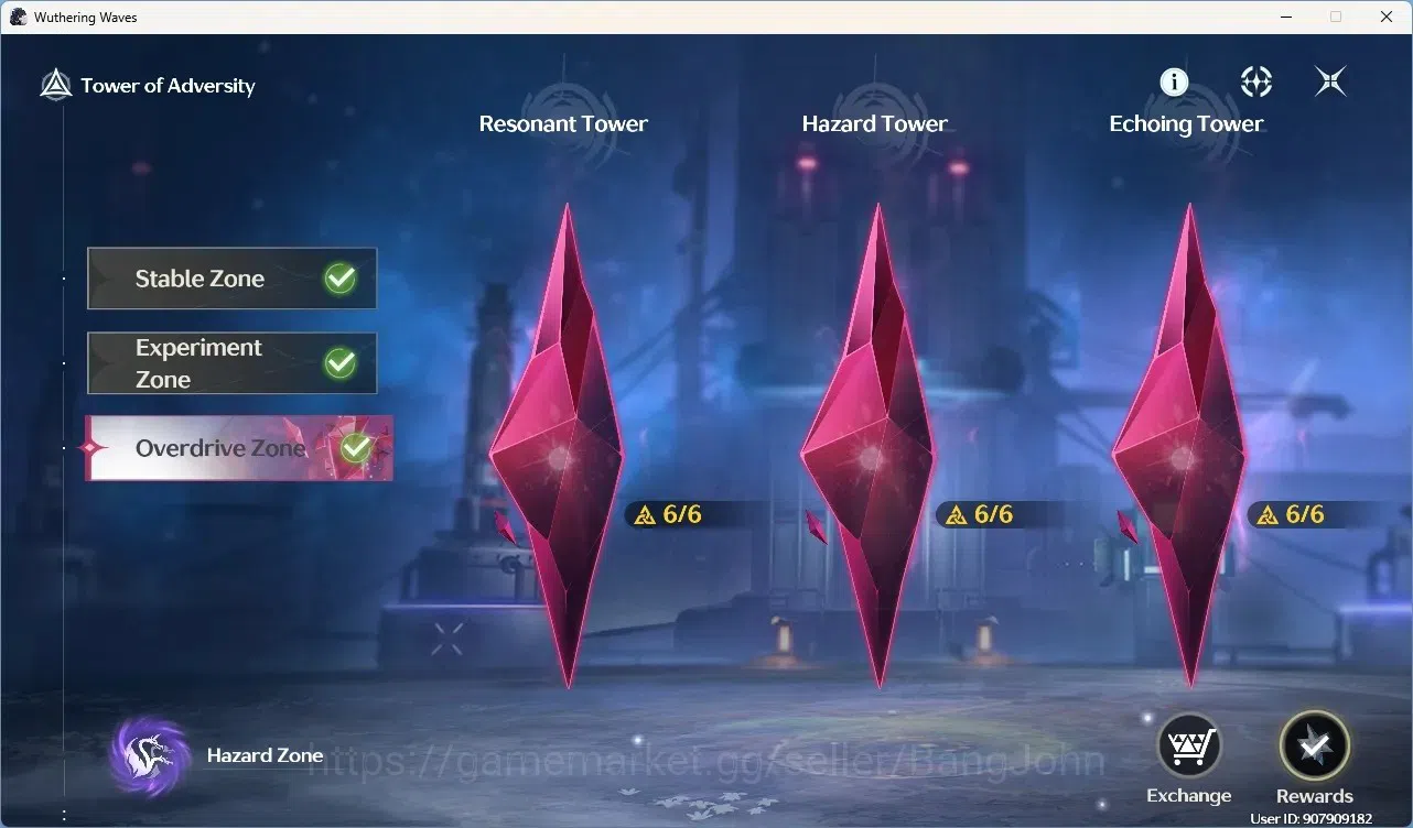 Wuthering Waves Accounts Starter SEA|UL 49|Rank 5|6 Char Limited [Yangyang: Xuanli,Rebecca,Lynae,Shorekeeper,Changli,Yinlin 6