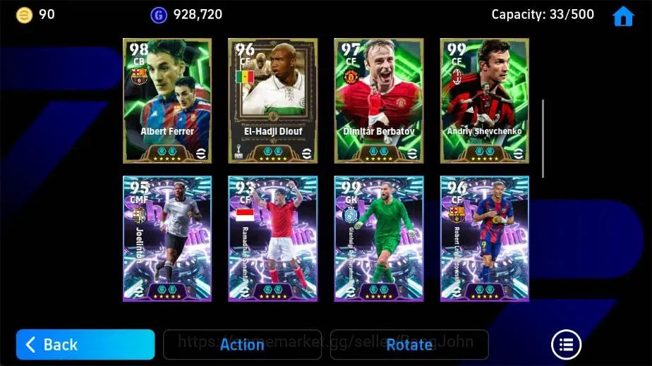 eFootball Accounts Mobile|PW 3203|Kaka Epic,Tony Adams Epic,Franco Ba image 4