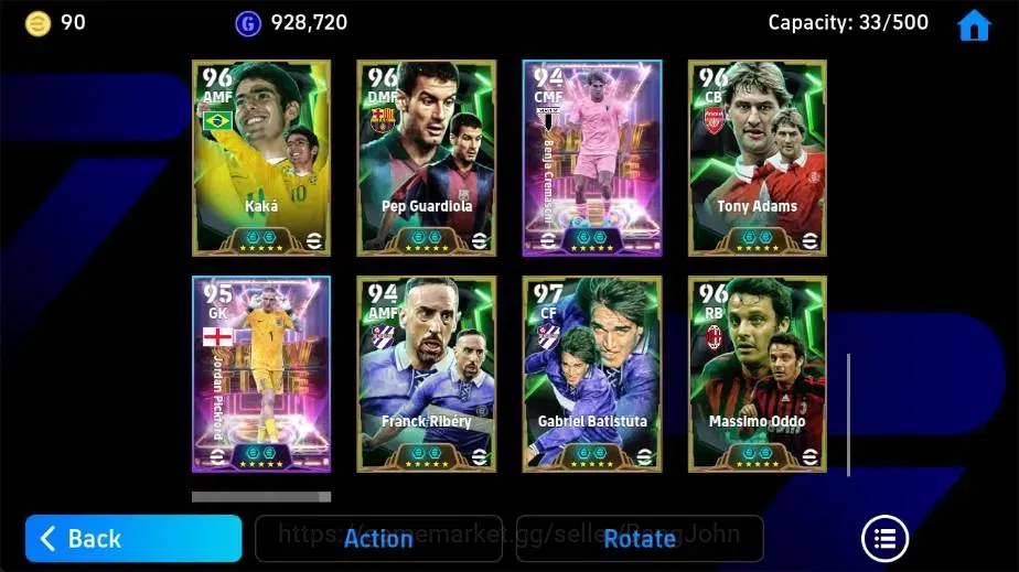 eFootball Accounts Mobile|PW 3203|Kaka Epic,Tony Adams Epic,Franco Ba image 6