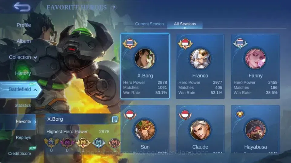 Mobile Legends: Bang Bang Accounts Global|Skin 201|Expert|KOF Karina,LuckyBox Karina, image 18