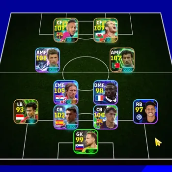 eFootball Accounts Legends & Iconic Players Mobile|PW 3125|Epic Gareth Bale, Figo, Aubameyang|Showtime Modric, Laporte