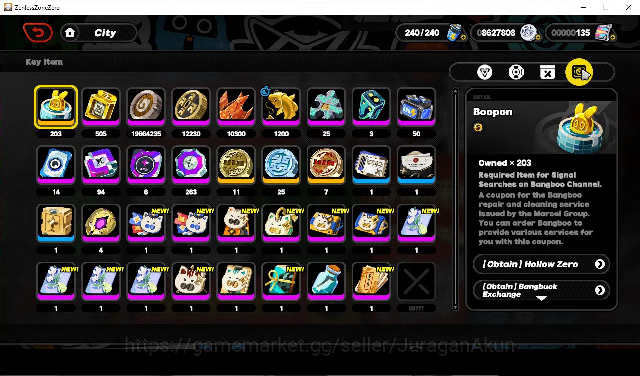 Zenless Zone Zero Accounts Mid-Game ASIA IK 55|S1 Ch1 Epilogue|2 Limited[Ye ShanguangM5+Sign,Zhao]+5 STD|1S BGBoo|MC 13