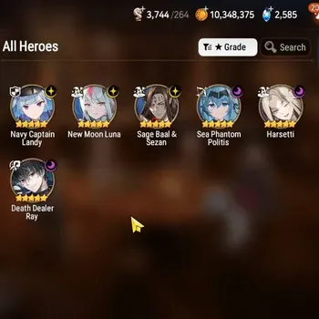 Epic Seven Accounts High-End GLOBAL UnVerif|New Era| 6 ML (Harseti,NM Luna,SP Politis,etc)+Hecate,Ivana,A Ludwig,AS