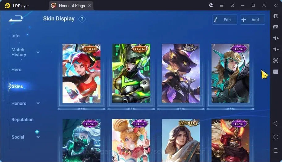 Honor of Kings Accounts Global | 55H 30S | LEGEND Lady Sun,Angela & Many E image 3