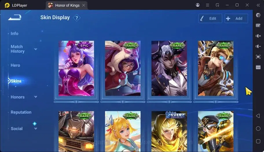 Honor of Kings Accounts Global | 55H 30S | LEGEND Lady Sun,Angela & Many E image 4