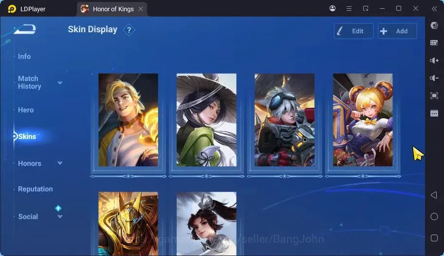 Honor of Kings Accounts Global | 55H 30S | LEGEND Lady Sun,Angela & Many E image 6