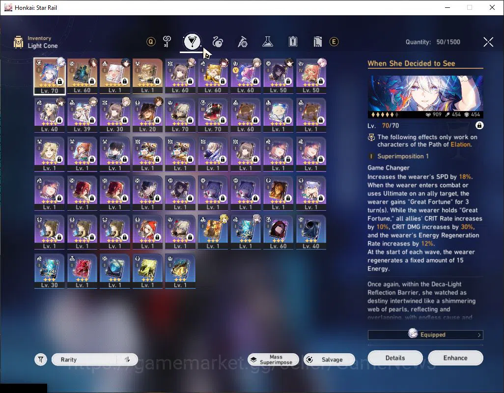 Honkai Star Rail Accounts Asia|TL 56|6 Limited|Yao Guang+Sign,Evernight,Fugu image 4