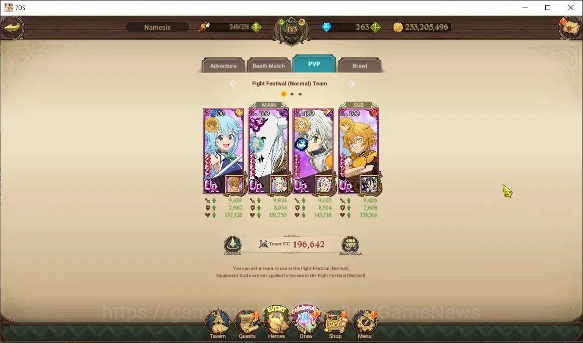 The Seven Deadly Sins: Grand Cross Accounts Endgame Asia|7M CC|120 LS+263 DM|6 LR+15 UR+Many 16