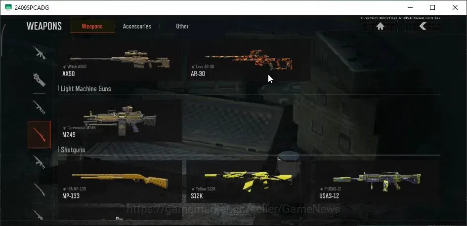 Arena Breakout Accounts Others MOBILE Lvl 30|SV 30M|CV 24M|6 Set|Symphony AUG,LR AR1 Decree|03 Heavy|AKM Maelstorm,Groza 10