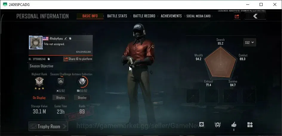 Arena Breakout Accounts Others MOBILE Lvl 30|SV 30M|CV 24M|6 Set|Symphony AUG,LR AR1 Decree|03 Heavy|AKM Maelstorm,Groza 2