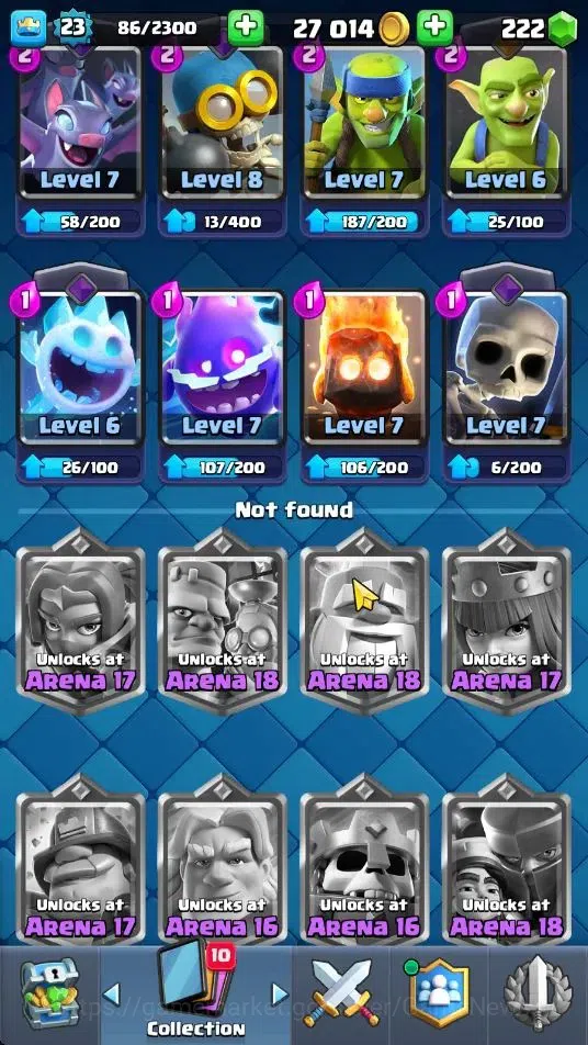 Clash Royale Accounts Midgame Lv 23|Trophy 4234|KTL 9|Limited Skin|Card 73|1 Hero 1 EVO 4 Legend 18 Epic 24 Rare 27 10