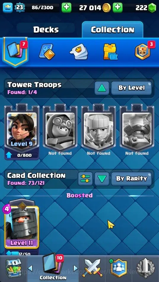 Clash Royale Accounts Midgame Lv 23|Trophy 4234|KTL 9|Limited Skin|Card 73|1 Hero 1 EVO 4 Legend 18 Epic 24 Rare 27 4