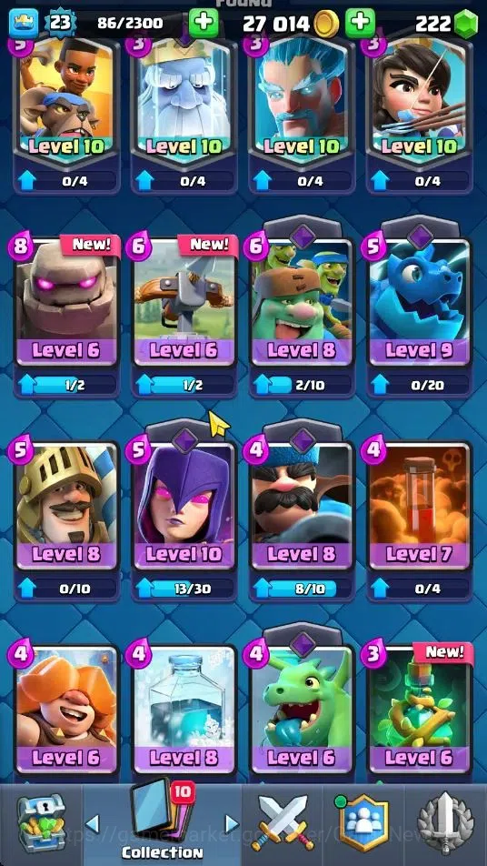 Clash Royale Accounts Midgame Lv 23|Trophy 4234|KTL 9|Limited Skin|Card 73|1 Hero 1 EVO 4 Legend 18 Epic 24 Rare 27 6