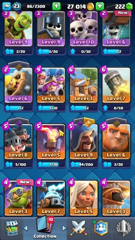 Clash Royale Accounts Midgame Lv 23|Trophy 4234|KTL 9|Limited Skin|Card 73|1 Hero 1 EVO 4 Legend 18 Epic 24 Rare 27 7