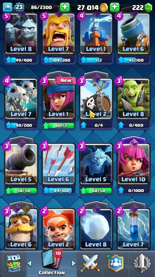 Clash Royale Accounts Midgame Lv 23|Trophy 4234|KTL 9|Limited Skin|Card 73|1 Hero 1 EVO 4 Legend 18 Epic 24 Rare 27 9
