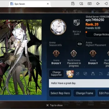 Epic Seven Accounts Starter Global unverif|Fresh Starter|2ML(Salome,SP,politis)|PoH+Bless ON|Resource fresh |Stove(ES1658Z)
