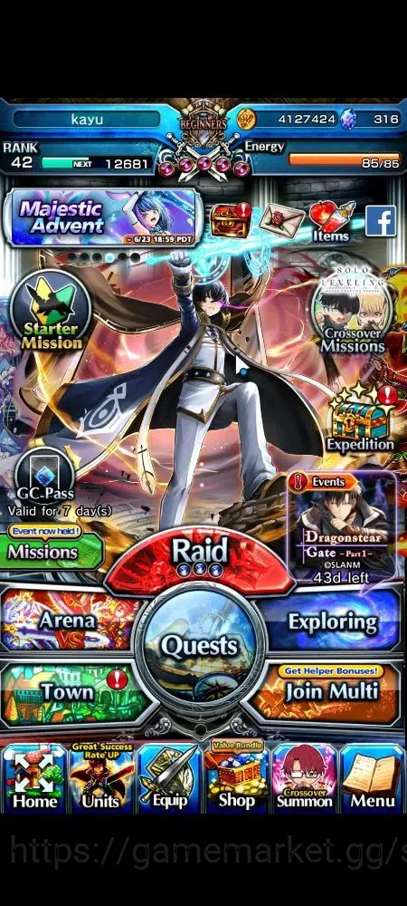 Grand Summoners Accounts Global|316 cc|Rank 42|3 Ascend 2 TW|Choi Jong-In+T image 1
