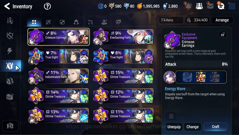 Epic Seven Accounts Limited Hero GLOBAL Unverif|New Era|11 ML(Salome,BArunka,LOTScales,NM Luna,Etc)+Rinak,TA Coli,Etc|PoH 11