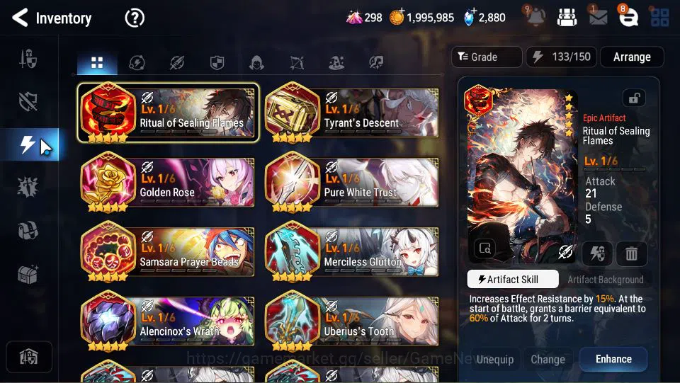 Epic Seven Accounts Limited Hero GLOBAL Unverif|New Era|11 ML(Salome,BArunka,LOTScales,NM Luna,Etc)+Rinak,TA Coli,Etc|PoH 12