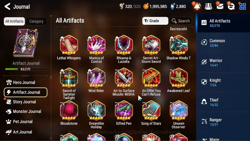 Epic Seven Accounts Limited Hero GLOBAL Unverif|New Era|11 ML(Salome,BArunka,LOTScales,NM Luna,Etc)+Rinak,TA Coli,Etc|PoH 16