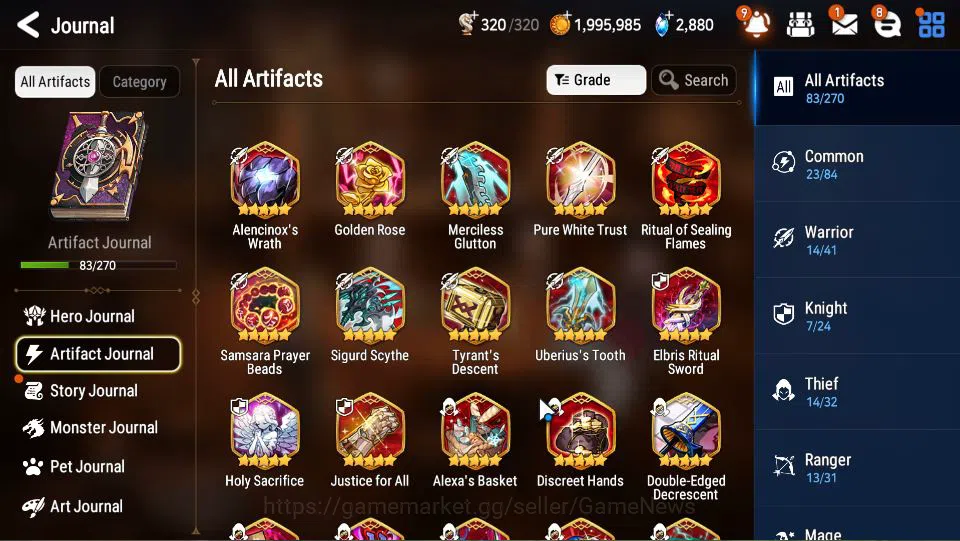 Epic Seven Accounts Limited Hero GLOBAL Unverif|New Era|11 ML(Salome,BArunka,LOTScales,NM Luna,Etc)+Rinak,TA Coli,Etc|PoH 17