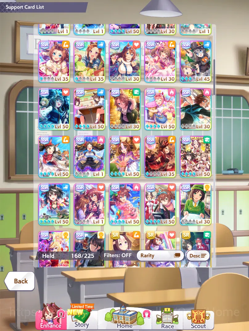 Umamusume: Pretty Derby Accounts Global Endgame SS | Many Spark | Many B9 + B8 | 47 Uma | Never miss supoka event from unity 1
