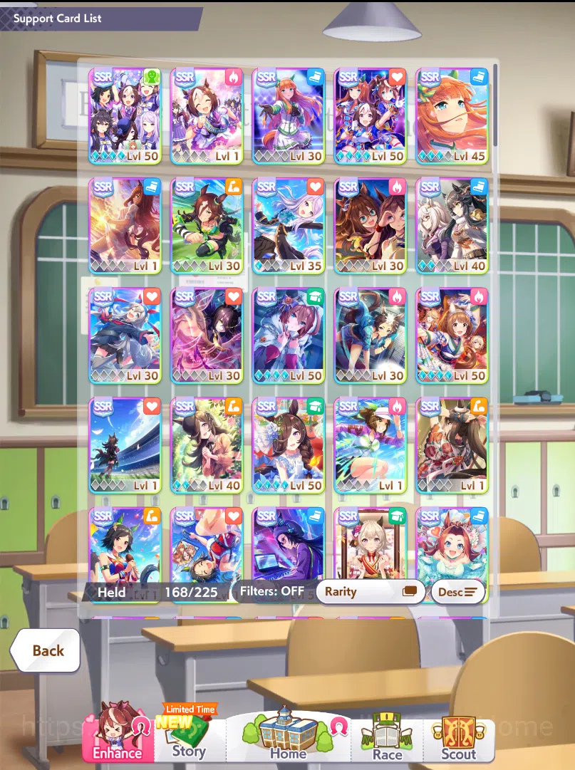 Umamusume: Pretty Derby Accounts Global Endgame SS | Many Spark | Many B9 + B8 | 47 Uma | Never miss supoka event from unity 10