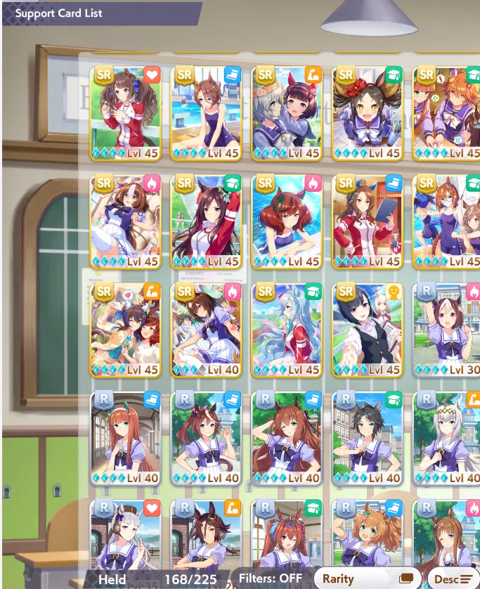 Umamusume: Pretty Derby Accounts Global Endgame SS | Many Spark | Many B9 + B8 | 47 Uma | Never miss supoka event from unity 11