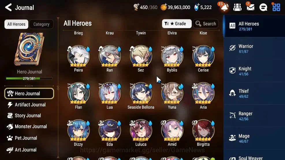 Epic Seven Accounts GLOBAL|25 ML(Ainz,Har setti,A Vildred,C Lilias,Bel image 13