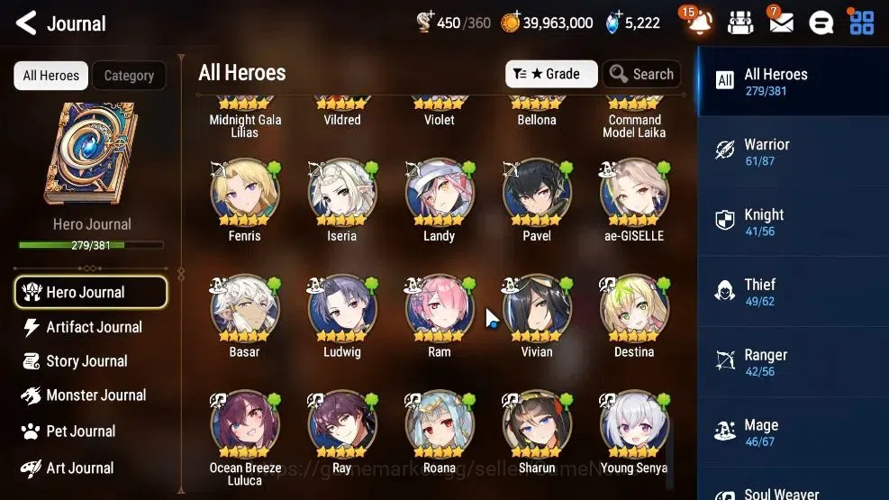 Epic Seven Accounts GLOBAL|25 ML(Ainz,Har setti,A Vildred,C Lilias,Bel image 16