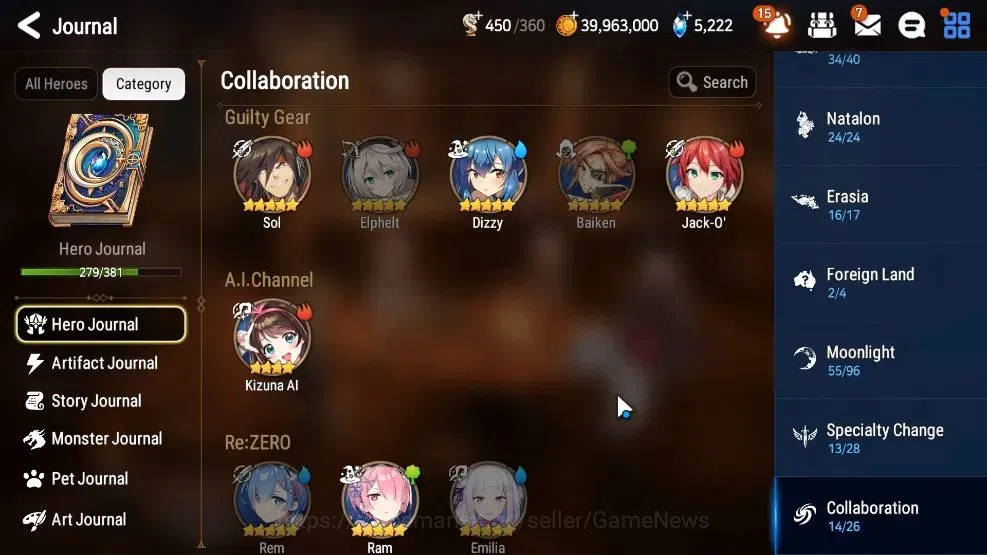 Epic Seven Accounts GLOBAL|25 ML(Ainz,Har setti,A Vildred,C Lilias,Bel image 5