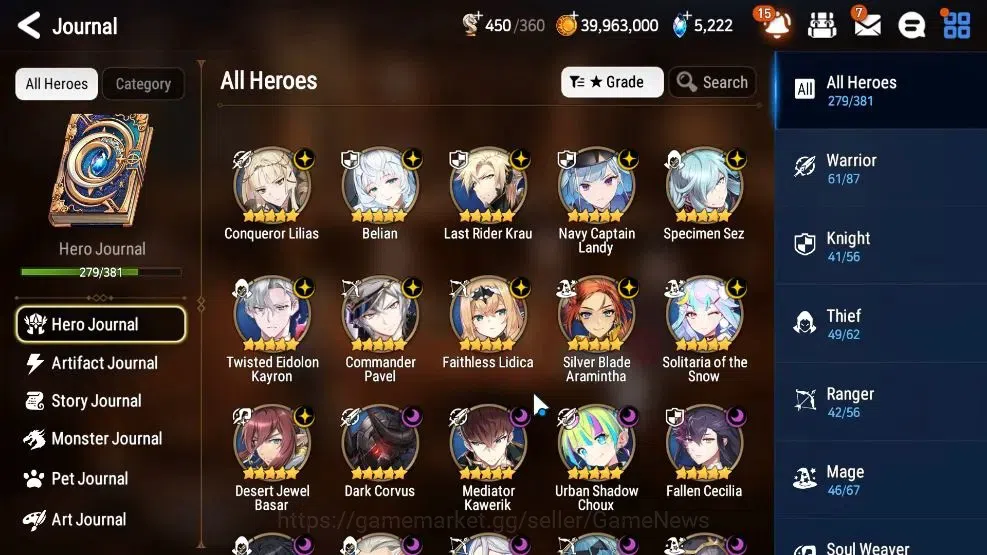 Epic Seven Accounts GLOBAL|25 ML(Ainz,Har setti,A Vildred,C Lilias,Bel image 8