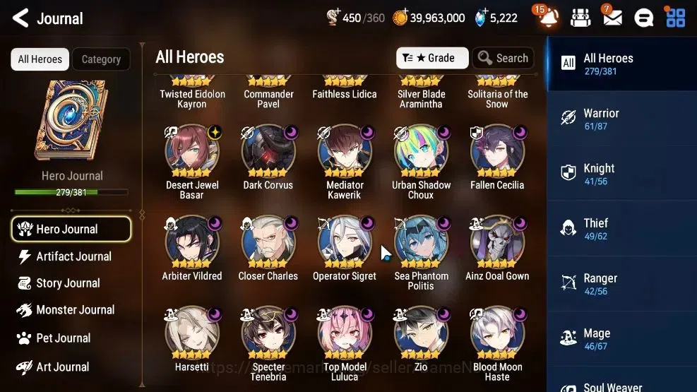 Epic Seven Accounts GLOBAL|25 ML(Ainz,Har setti,A Vildred,C Lilias,Bel image 9