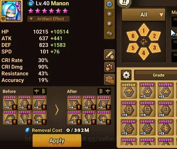 Summoners War: Sky Arena Accounts ASIA Lv100|1 LD[JAGER]|53 Total NB5[Gandalf,Legola image 14